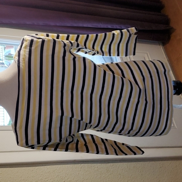 Talbots Stripe Cotton Tee SZ MD - Picture 4 of 7